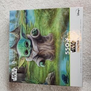 Grogu Thomas Kincaid Studios Baby Yoda puzzle w poster 550 pieces.